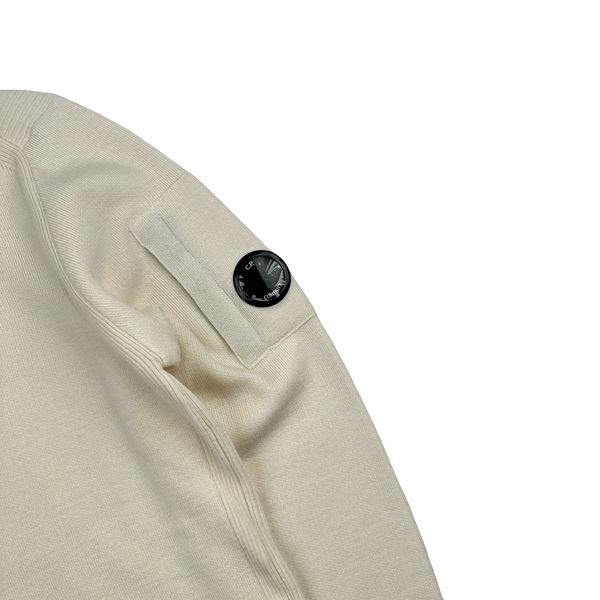 CP Company Beige Light Weight Roll Neck Jumper - XL