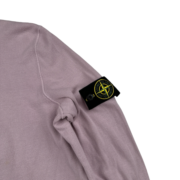 Stone Island 2017 Pink Cotton Lightweight Knit - Medium