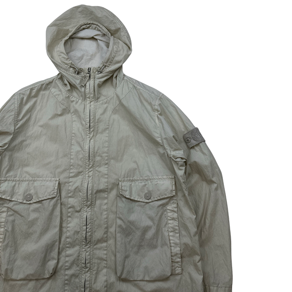 Stone Island 2019 50 Fili Resinata Ghost Parka Jacket - Medium