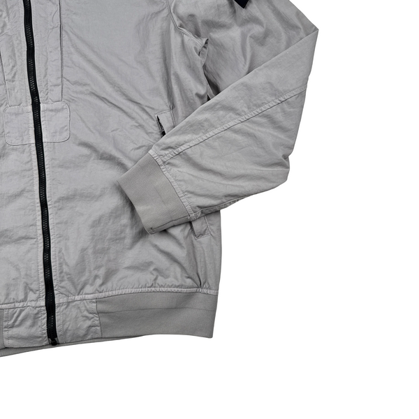 Stone Island Grey Tightly Woven Nylon Twill-TC Overshirt - XL