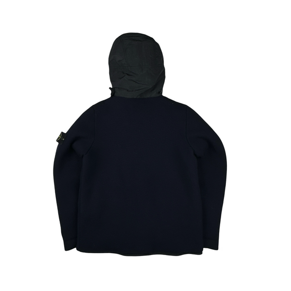 Stone Island 2011 Navy President Knit Heavyweight Jacket - Large