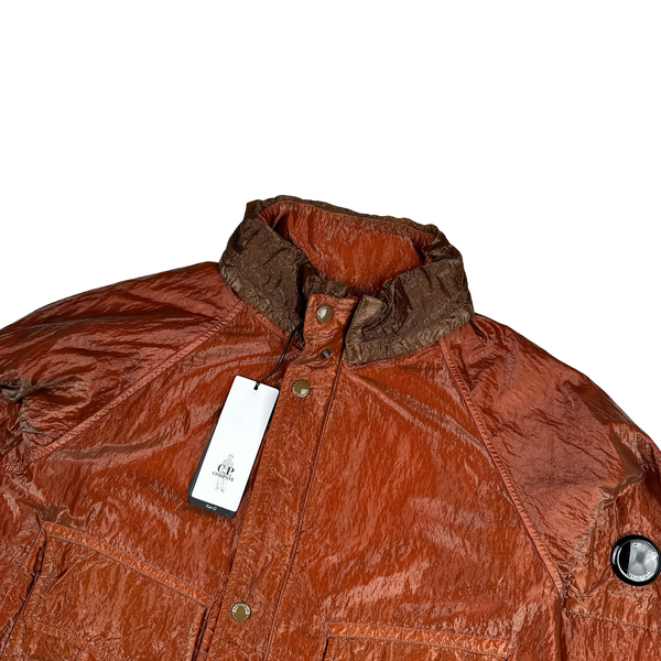CP Company Red Garment Dyed Nylon Kan D Shell Jacket - Small