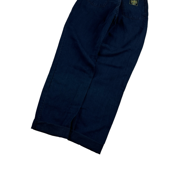 Stone Island 90's Vintage Green Edge Denim Jeans - 24"