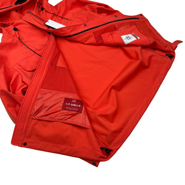 CP Company Corel Red Soft Shell R Hooded Jacket - Large