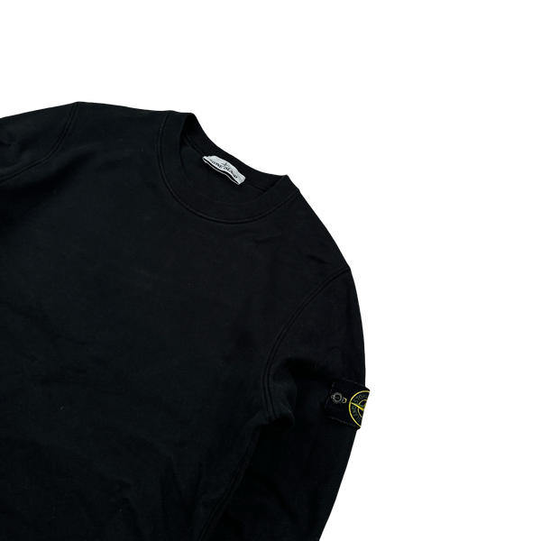 Stone Island 2021 Black Crewneck Sweatshirt - Small
