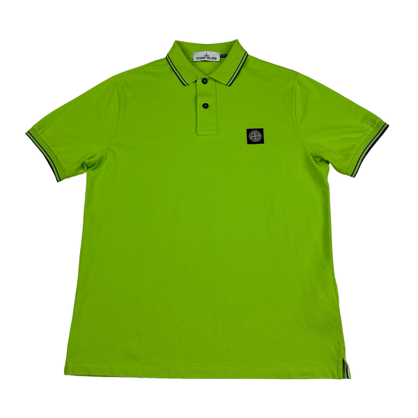 Stone Island 2018 Green Polo Top - Large