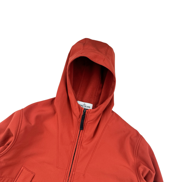 Stone Island 2013 Orange Soft Shell R Jacket - Large
