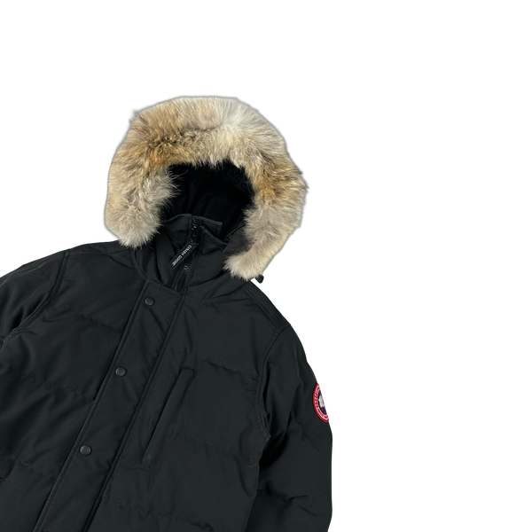 Canada Goose Black Premium Down Carson Coyote Fur Parka Jacket - XS