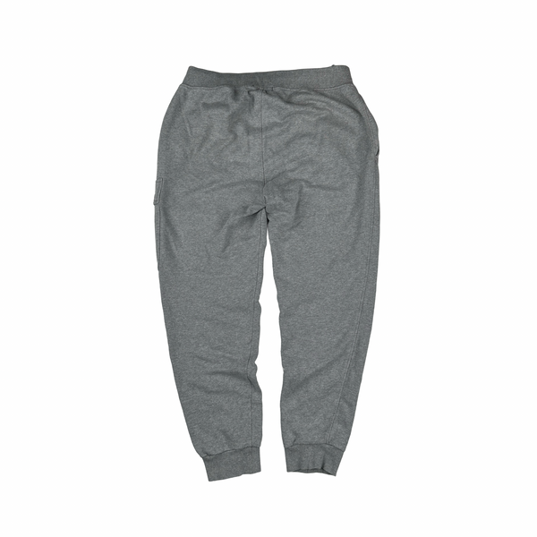 CP Company Grey Cotton Lens View Joggers - Small