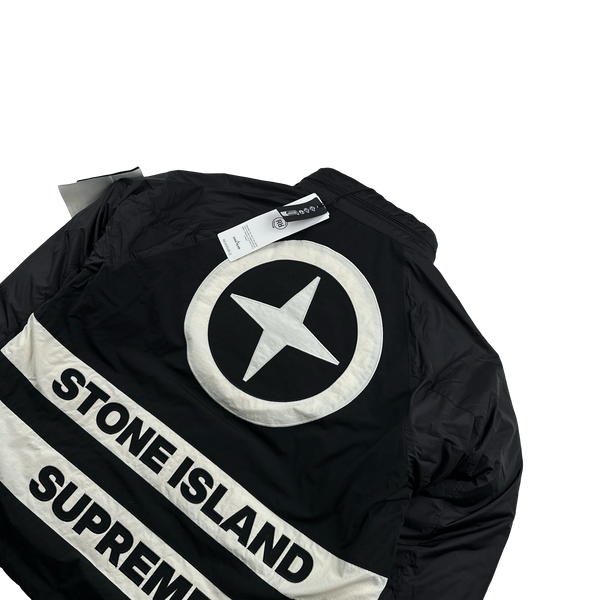 Stone Island x Supreme 2023 Tela Logo Reversible Down Puffer Jacket - Small