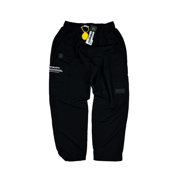 AAPE By A Bathing Ape Nylon Spellout Track Bottom Joggers - Small