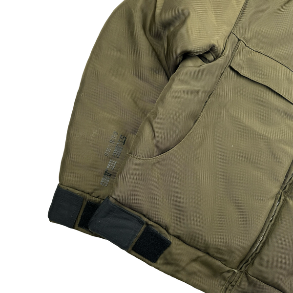 Stone Island 2009 Denims Khaki Heavyweight Down Filled Bomber Jacket - XL