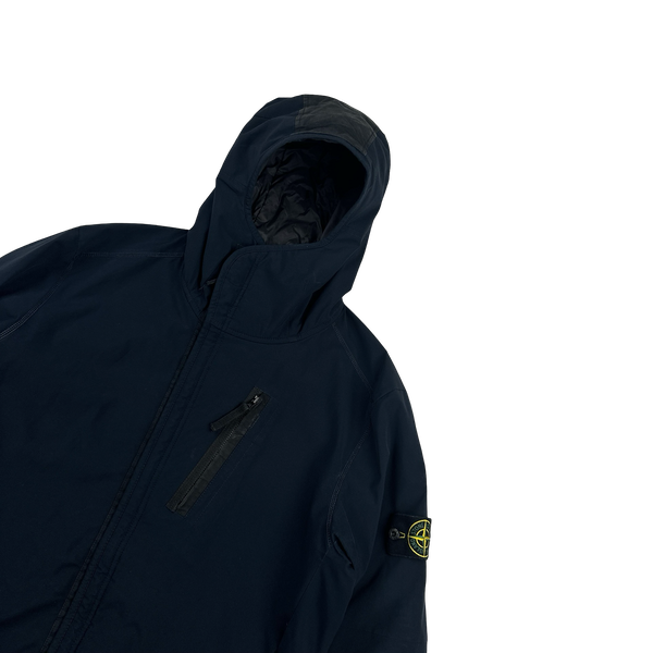 Stone Island 2023 Navy Soft Shell Primaloft Lined Jacket -XL