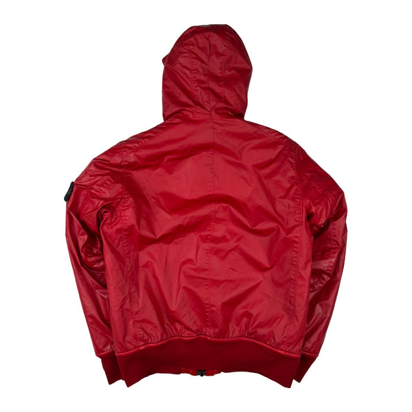 ジャケット・アウター STONE  Nylon Padded Jacket RED Stone Island 2012 Red 30th Anni Mussola Gommata Padded Jacket