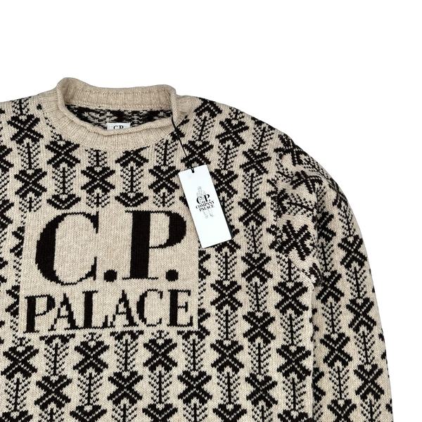 CP Company x Palace Beige Knit - Large