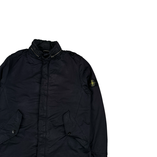 Stone Island 2008 Black David TC Lined Parka Jacket - XL