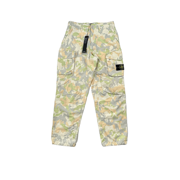 Stone Island x Supreme 2022 Ice Camo Cargo Trousers - 30"