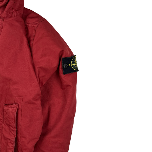 Stone Island 2015 Silver Sherling Liner Fur Hood David TC Jacket - Small