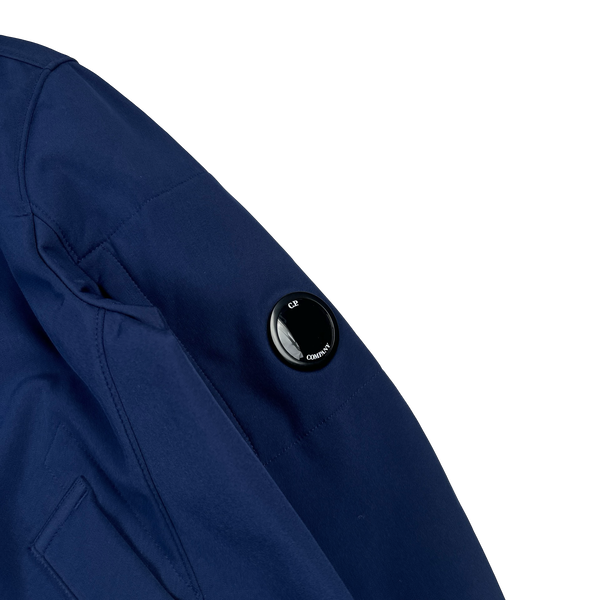 CP Company Blue Fleece Lined Lens Viewer Bomber - Small