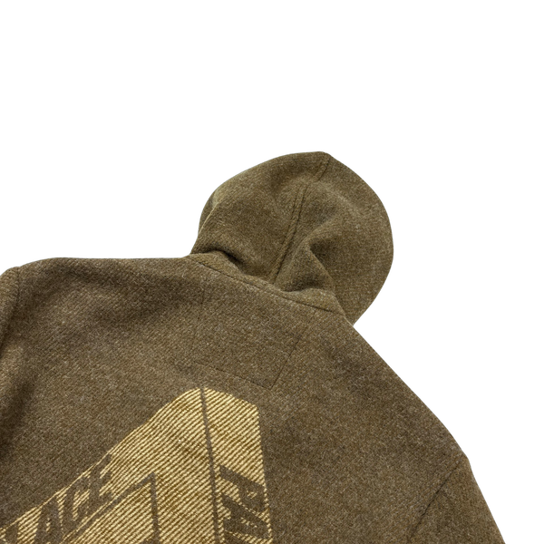 Palace Brown Wool Spellout Duffle Jacket - XS