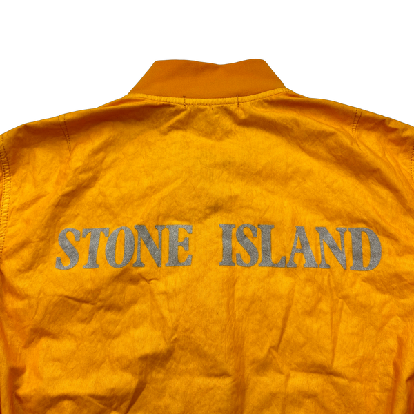 Stone Island 2010 Tyveck Special Edit140n White Mesh Badge Jacket Medium