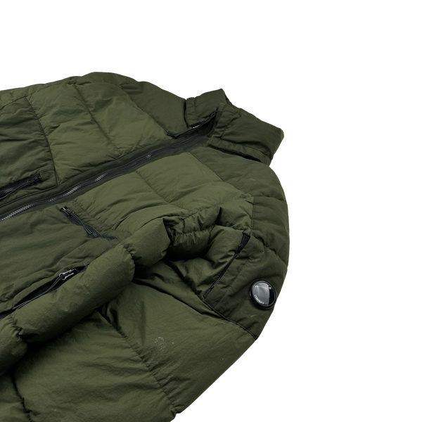 CP Company Khaki Taylon L Puffer Jacket - Large
