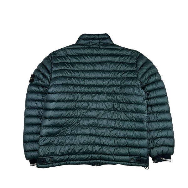 Stone Island 2013 Dark Green Garment Dyed Down Puffer Jacket - XXL