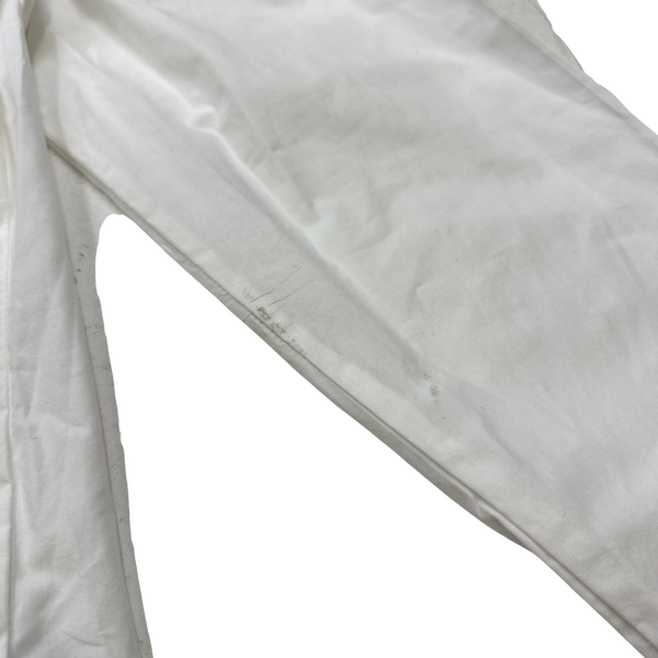 Stone Island White Thick Brushed Cotton Overshirt - XXL