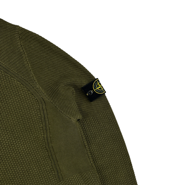 Stone Island 2017 Khaki Cotton Knit Crewneck Jumper - 3XL