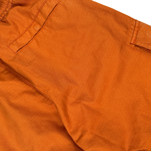 Stone Island 2019 Orange Reflective Weave Cargo Trousers - 30"