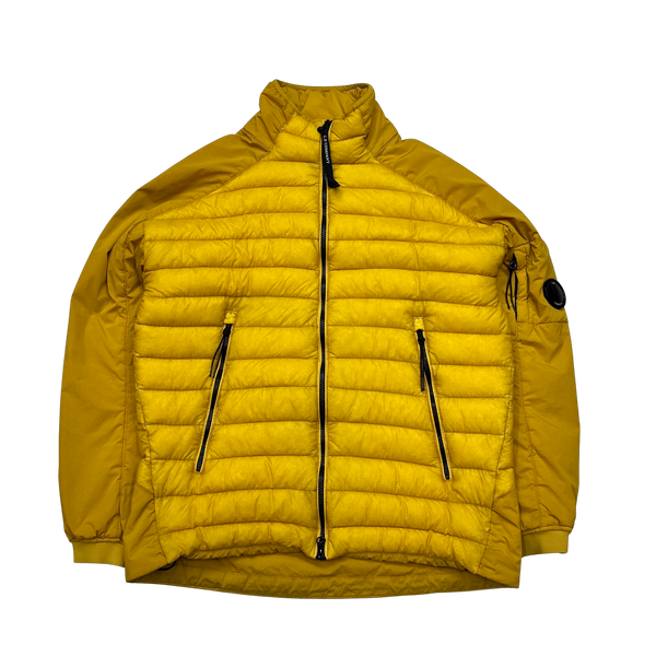 CP Company Yellow D D Shell Bomber Jacket - Large
