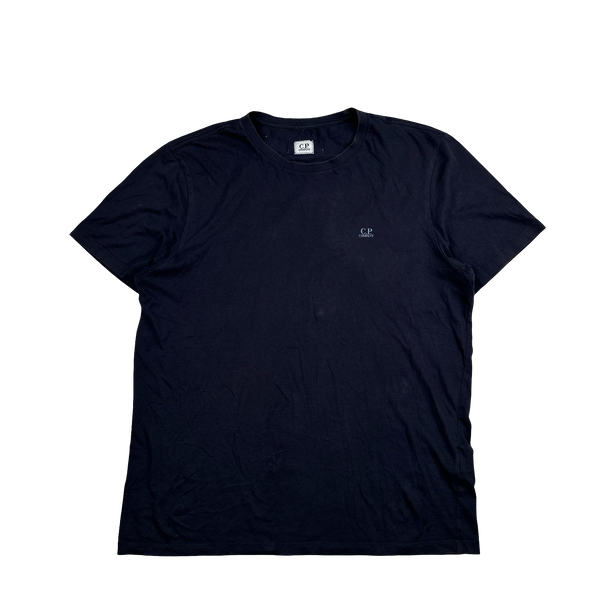 CP Company Navy Cotton Graphic Goggle Hood T Shirt - XL