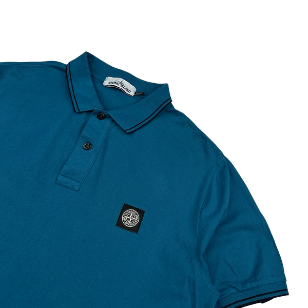 Stone Island 2018 Blue Short Sleeved Polo Top - XXL