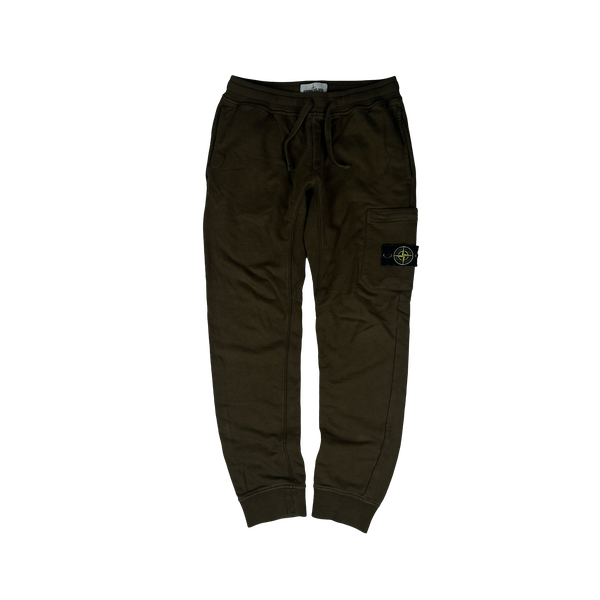 Stone Island 2018 Brown Cotton Joggers - Small