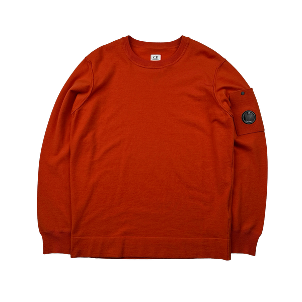 CP Company Red Cotton Knit Jumper - Large