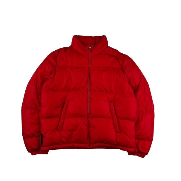 Prada Red Black Label Puffer Jacket - XL