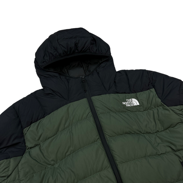 North Face Green/Black Down Filled Puffer Jacket - Large