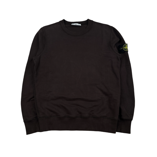 Stone Island 2021 Brown Crewneck Sweatshirt - Small