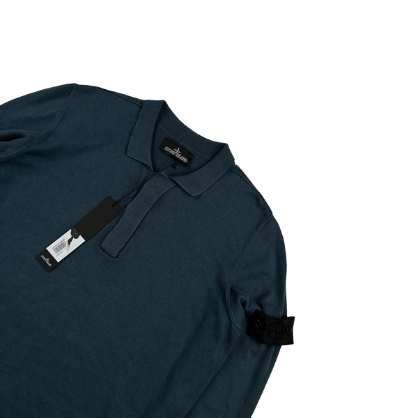 Stone Island 2018 Shadow Project Dark Turquoise Lightweight Buttoned Jumper - Medium