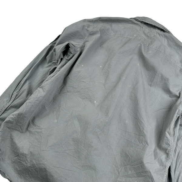 CP Company Grey Cotton Overshirt - Medium