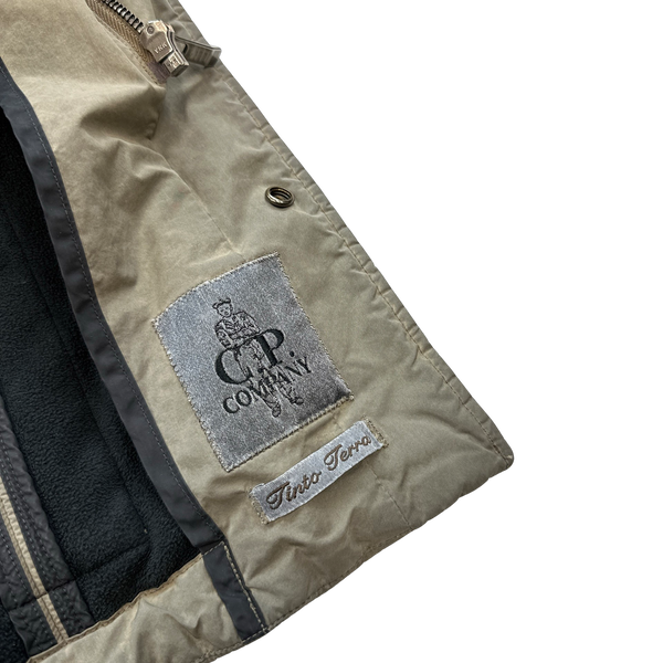 CP Company 2009 Beige Nylon Blend Tinto Terra Multi Pocket Field Jacket - XXL