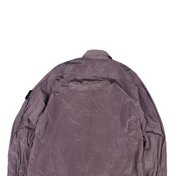 Stone Island 2017 Lavender Purple Nylon Metal Zipped Overshirt - Medium