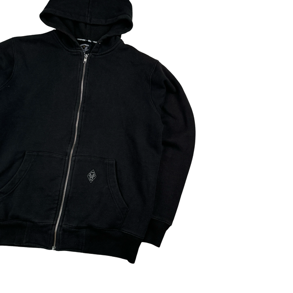 Stussy X Neighborhood Cotton Zipped Spellout Hoodie - Medium