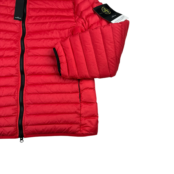 Stone Island 2022 Red Loom Woven R Nylon Down TC Puffer - Medium