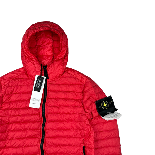 Stone Island 2022 Red Loom Woven R Nylon Down TC Puffer - Small, Large, XL