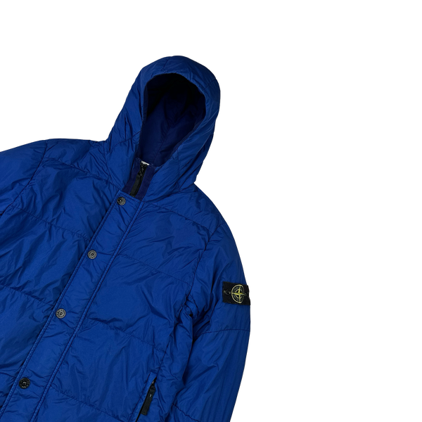 Stone Island 2015 Blue Crinkle Reps Puffer Jacket - XL