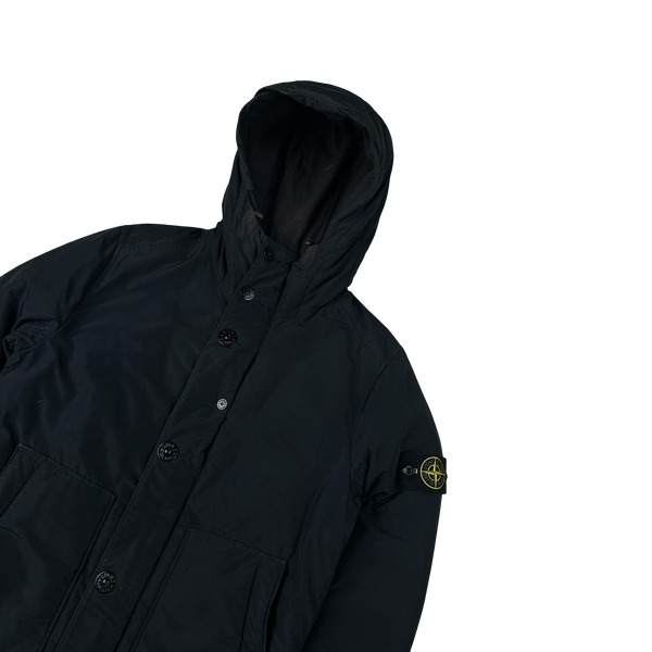 Stone Island 2014 Black Down Filled Micro Reps Jacket - Small
