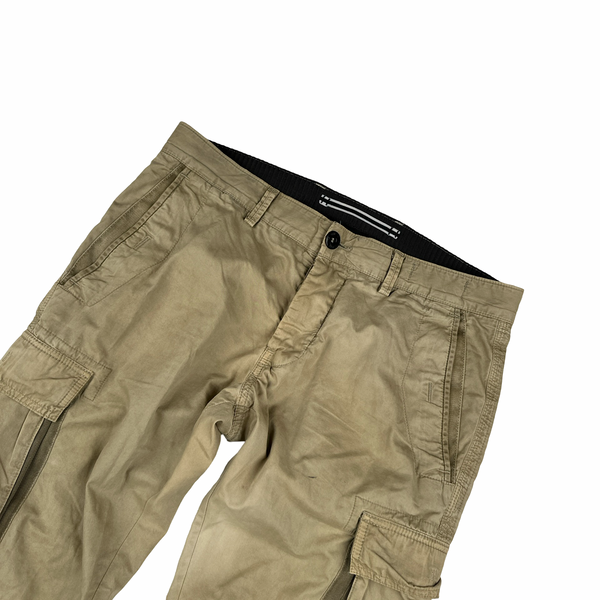 Stone Island Garment Dyed Beige Cargo Combat Trousers - Small