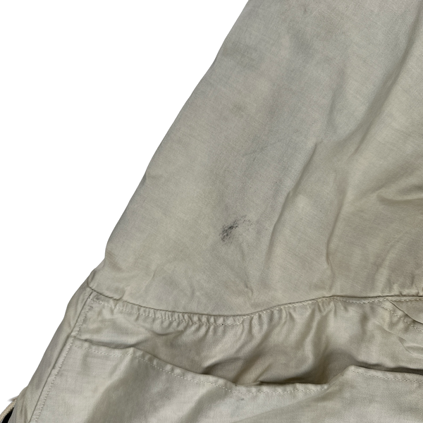 Stone Island 2005 Vintage Cream Duel Layer Raso Jacket - Large