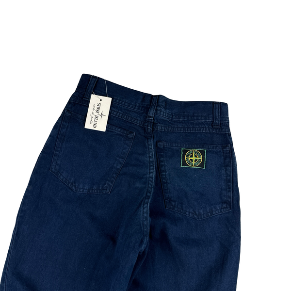 Stone Island 90's Vintage Green Edge Denim Jeans - 24"